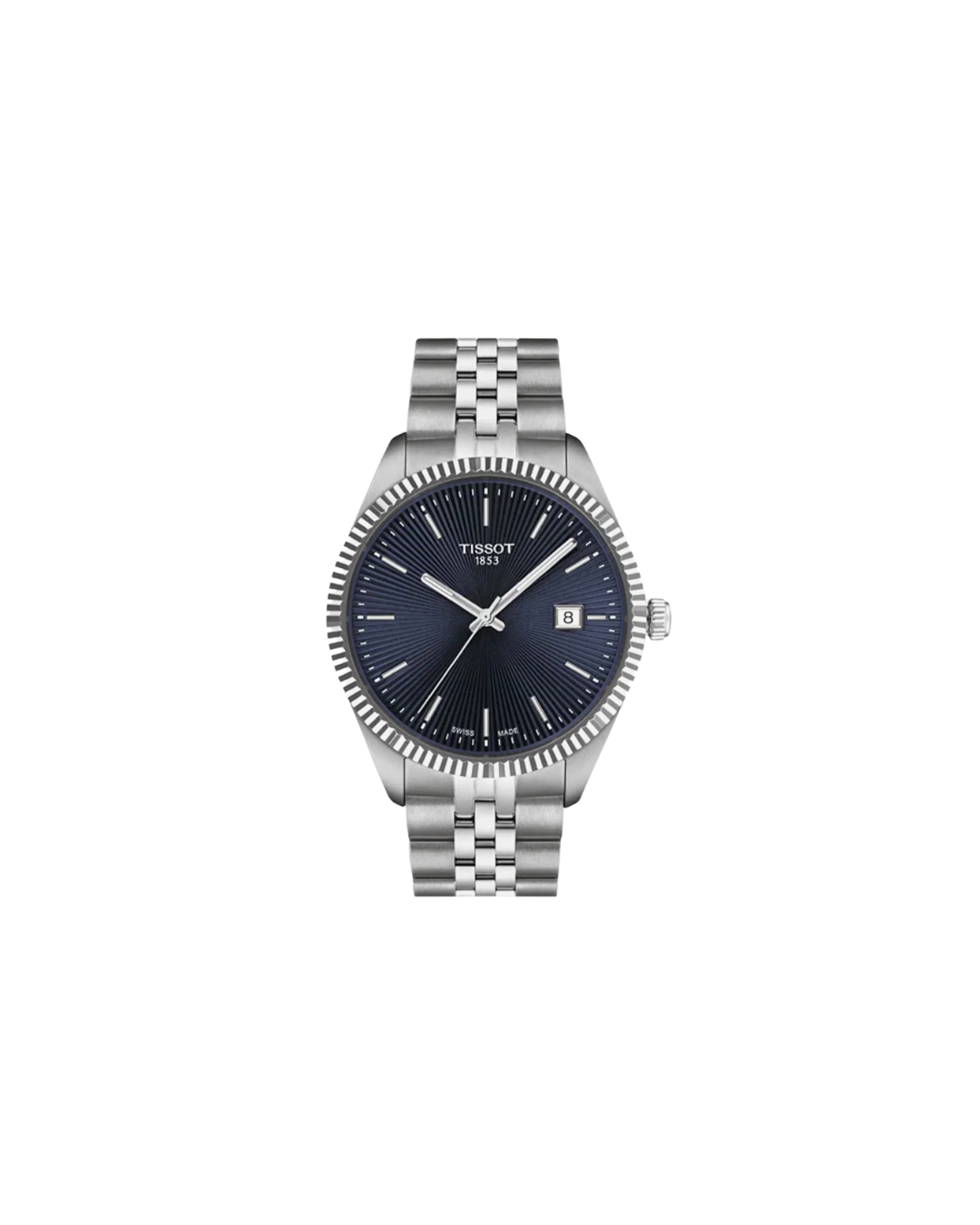 Tissot Ballade 40mm Blue Dial Grey Strap Watch