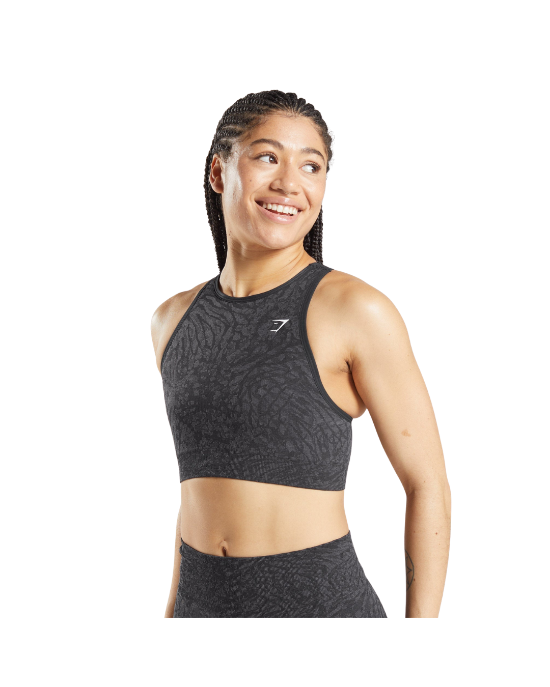 Gymshark Adapt Animal Seamless Sports Bra - Wild | Black