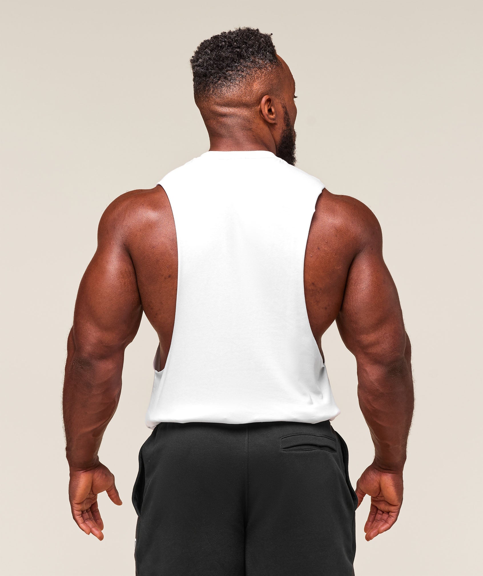 Gymshark Critical Drop Arm Tank - White