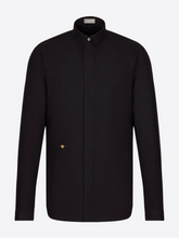 DIOR EMBROIDERED GOLD BEE SHIRT BLACK