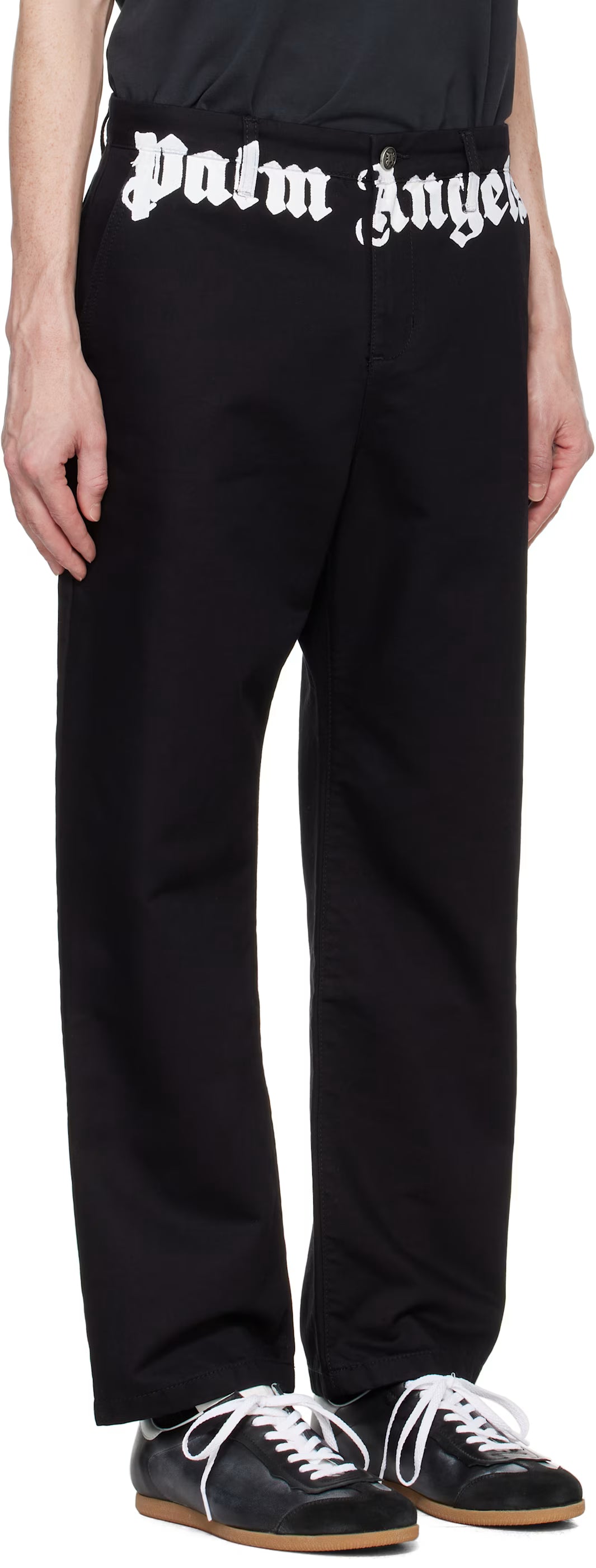 Black Classic Logo Chino Trousers