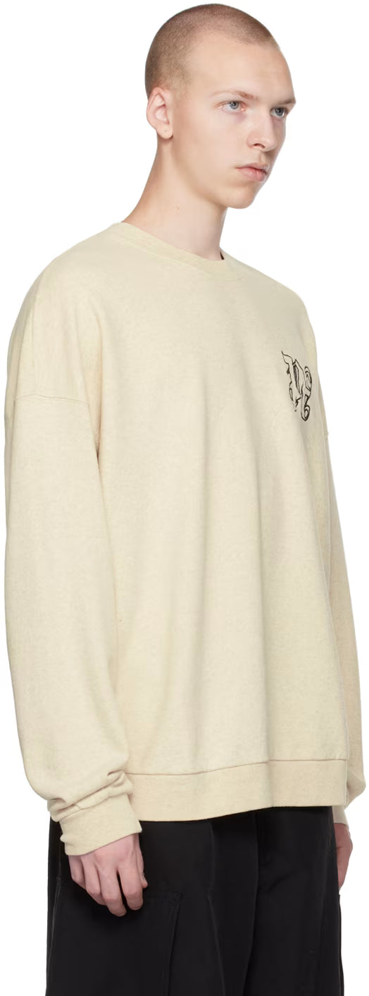 Beige Monogram Sweatshirt