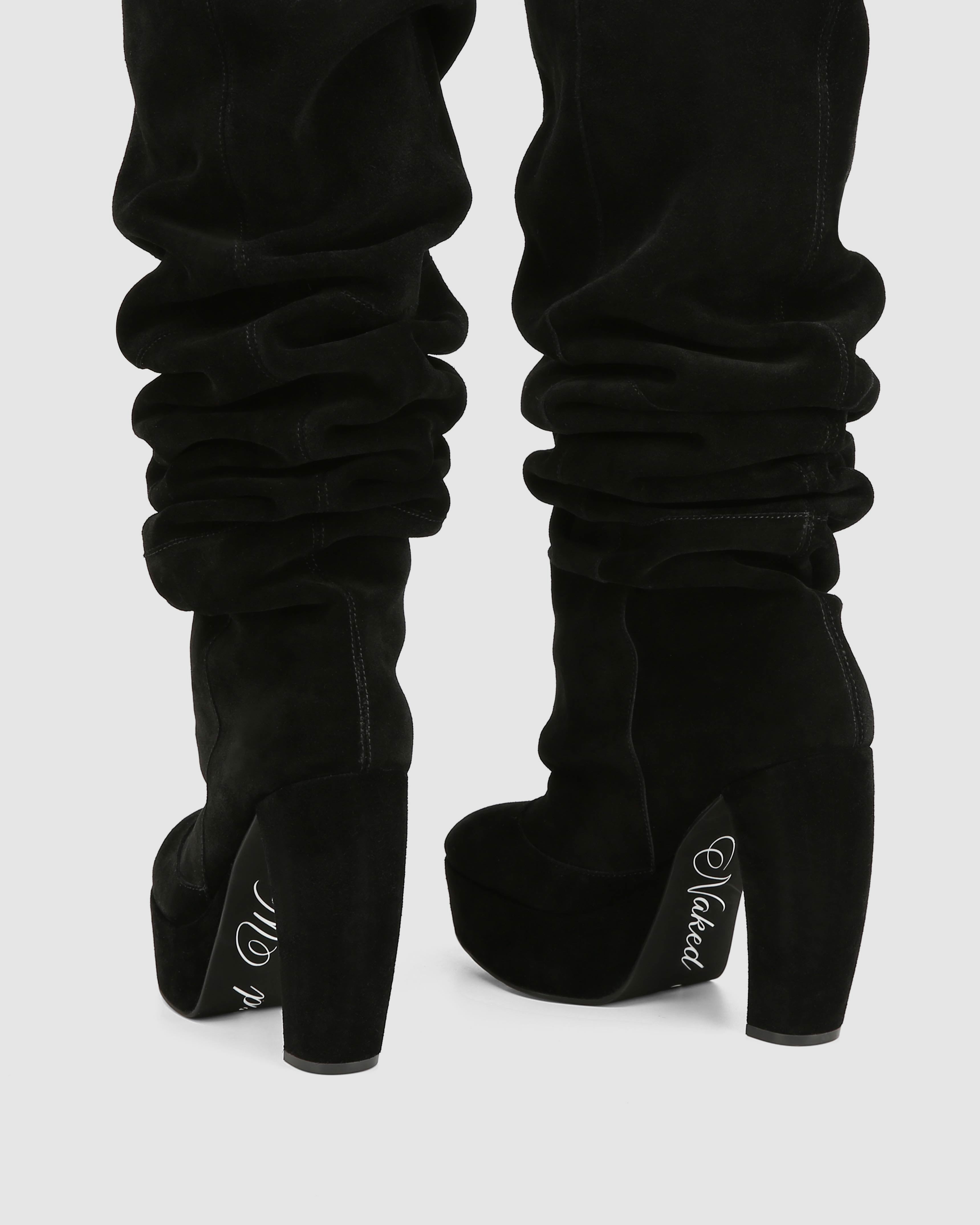 Dallas Black Suede