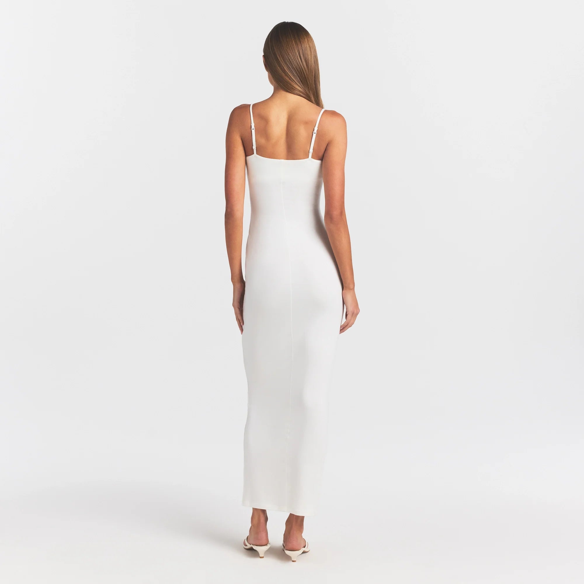 Smooth Layers Scoop Neck Long Dress