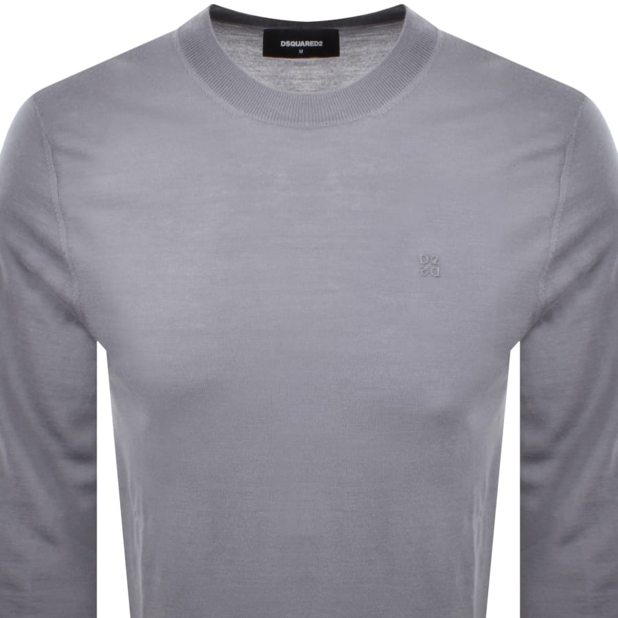 DSQUARED2 Crew Neck Knit Jumper Grey