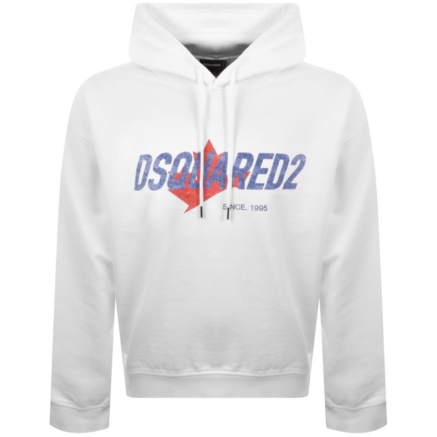 DSQUARED2 Logo Hoodie White