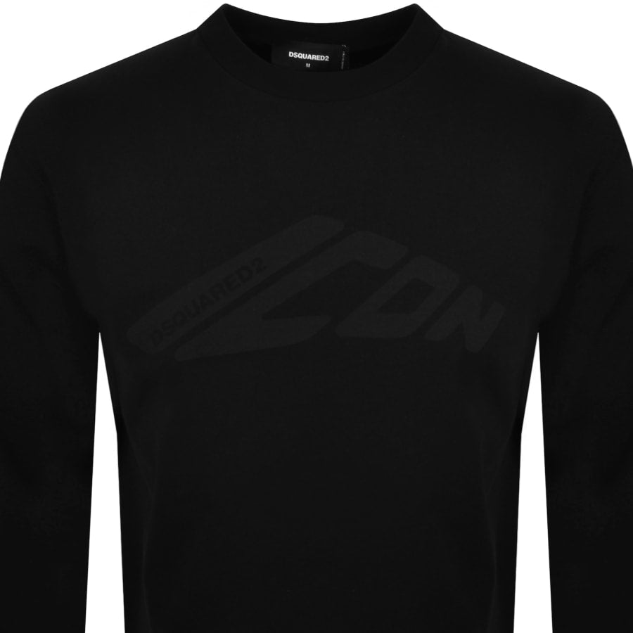 DSQUARED2 Loose Fit Long Sleeve T Shirt Black