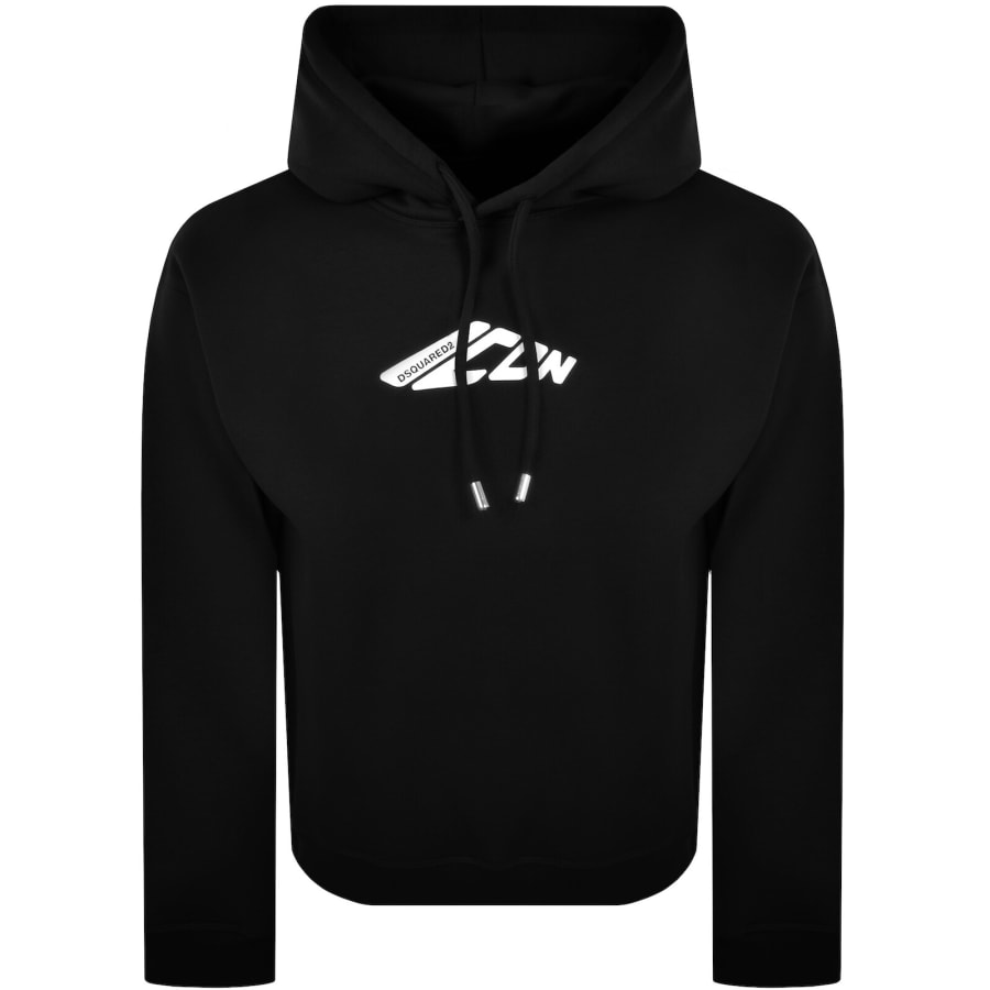 DSQUARED2 Relaxed Fit Hoodie Black