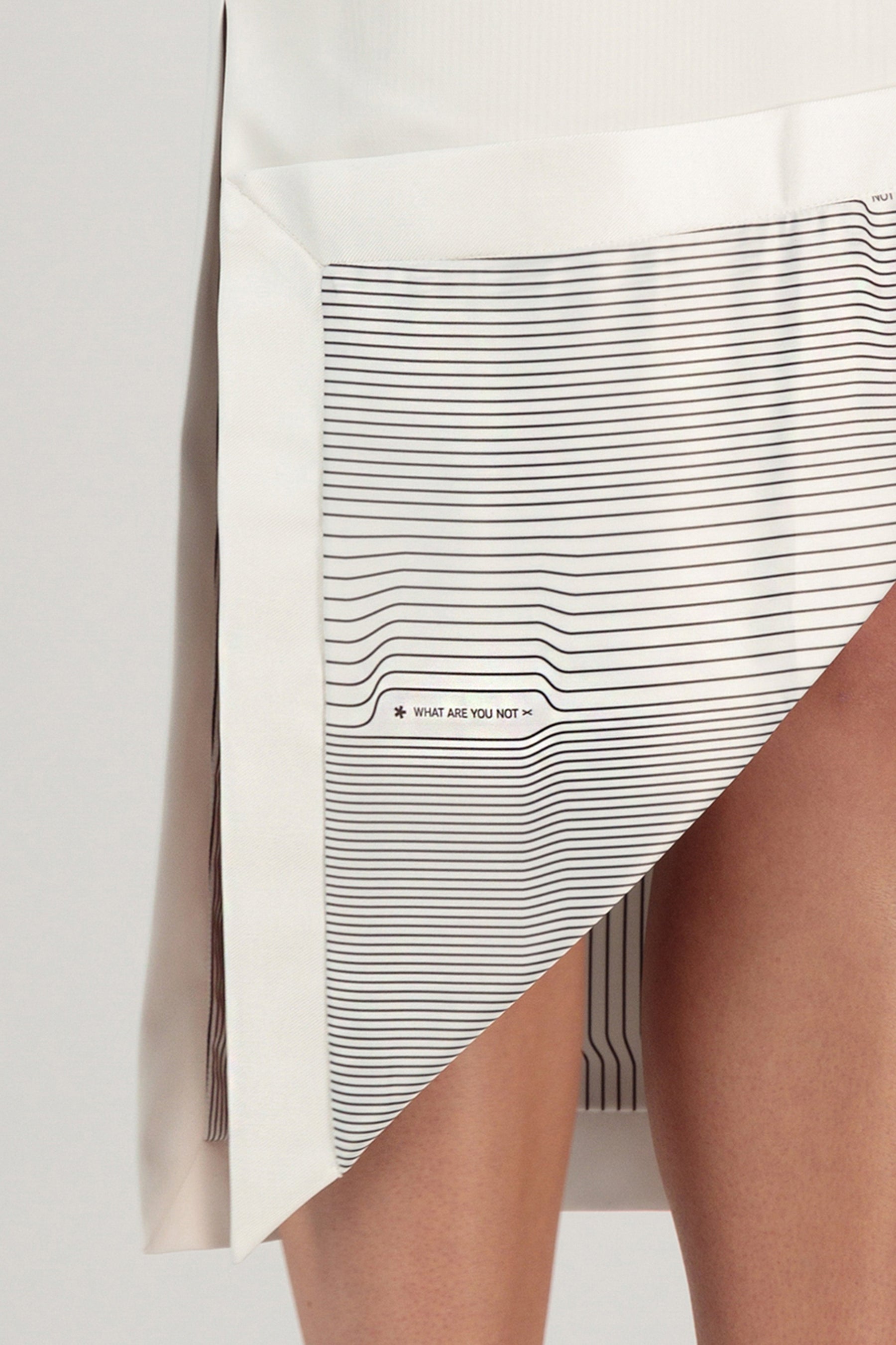 FOLD OVER SILK MIDI SKIRT