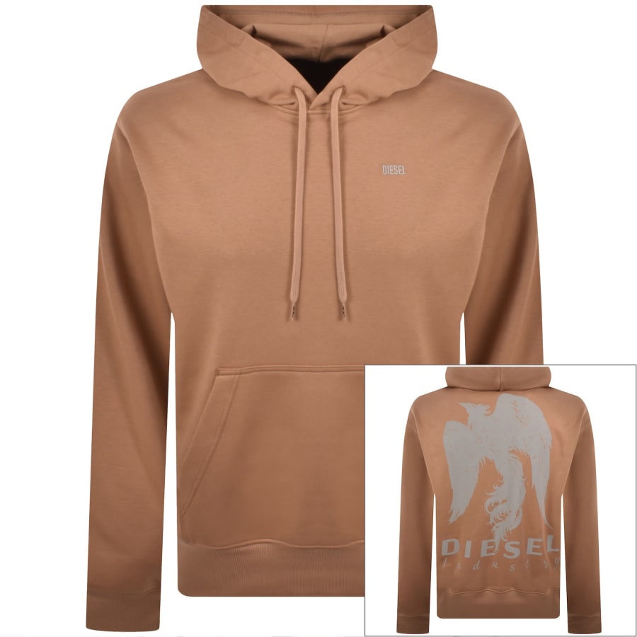 Diesel S Macs Hoodie Brown