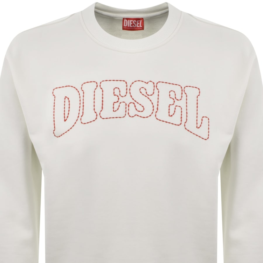 Diesel S Norm V10 Sweatshirt White