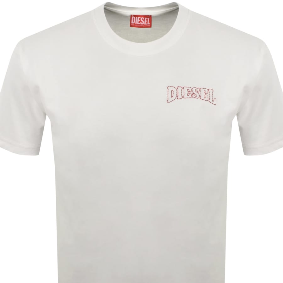 Diesel T Norm V16 T Shirt White