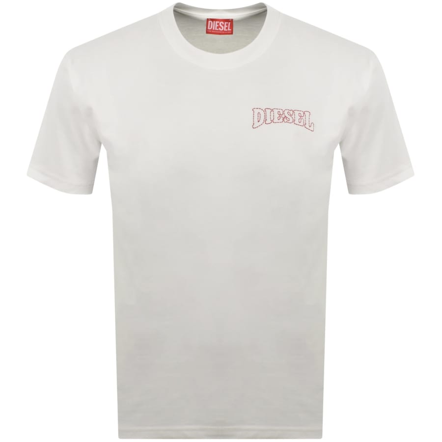 Diesel T Norm V16 T Shirt White
