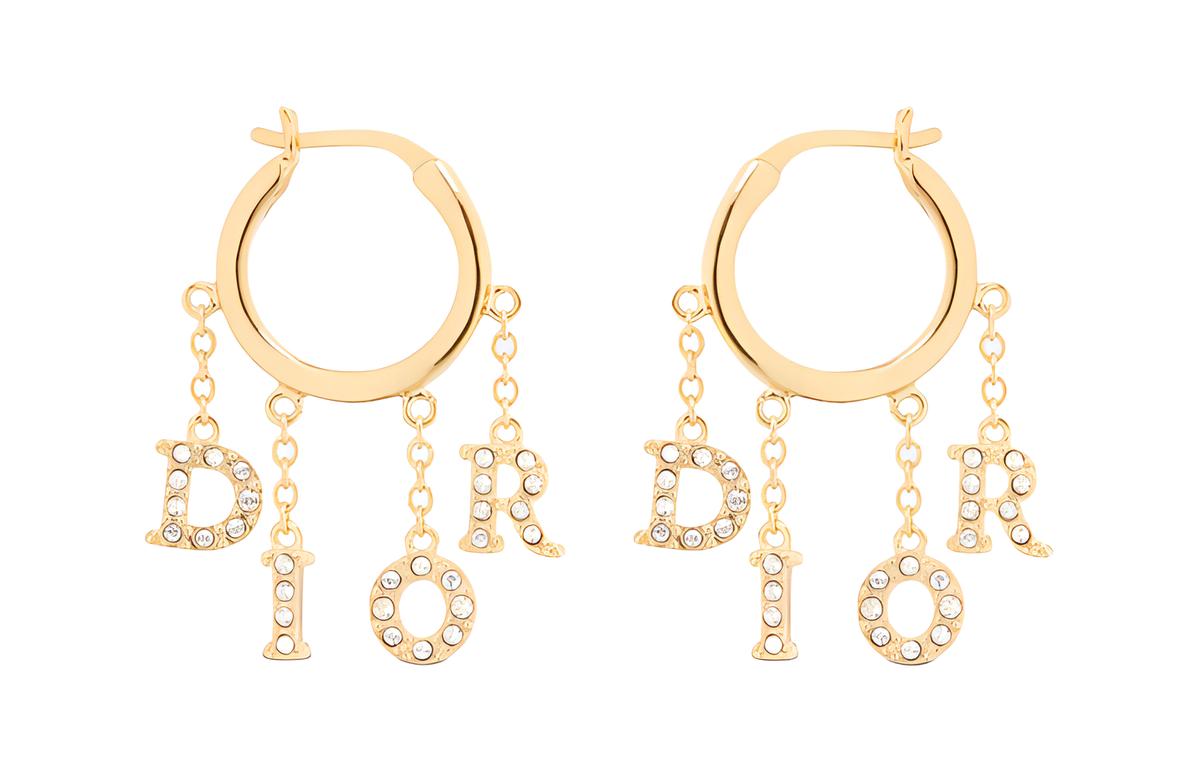 Dior 10's Logo lettering Earrings