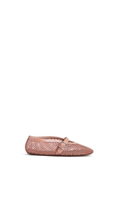 Alaïa Nude BALLET FLATS IN FISHNET