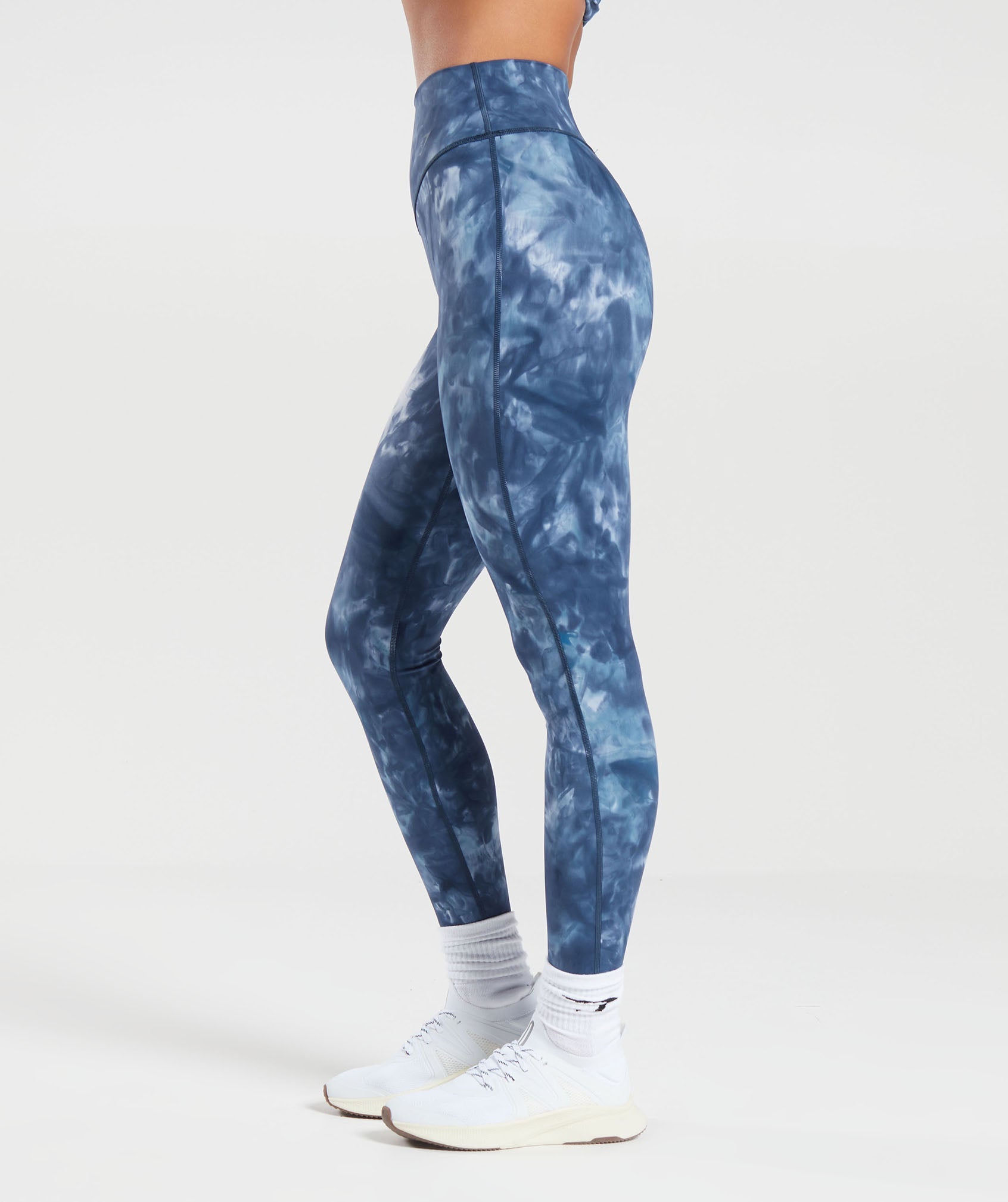 Gymshark Elevate Leggings - Lakeside Blue Spray Dye