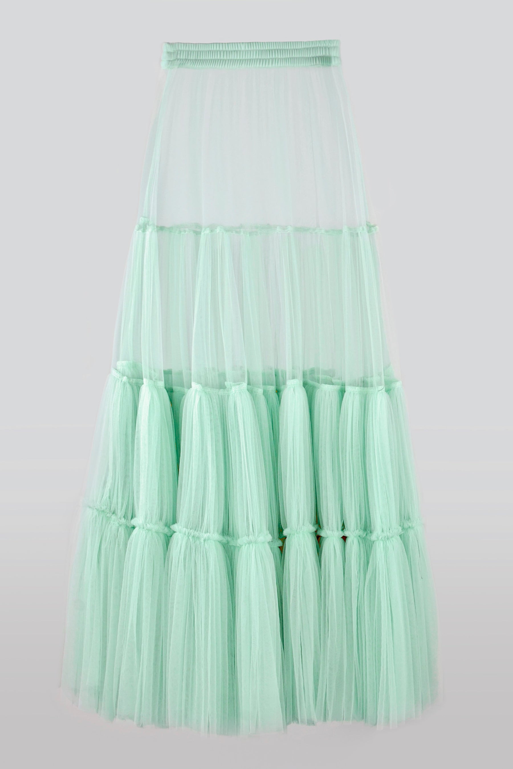 EXTRA VOLUME TIERED TULLE SKIRT