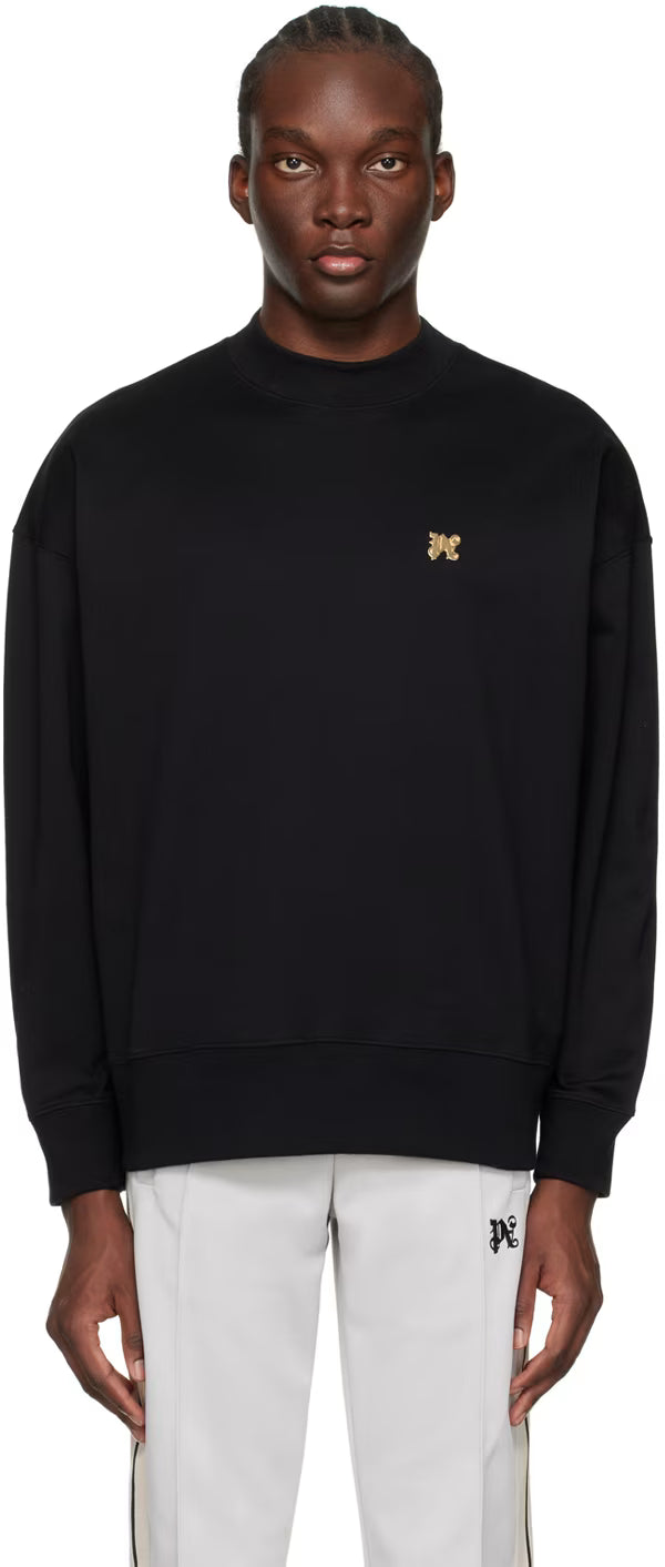 Black Plaque Sweatshirt