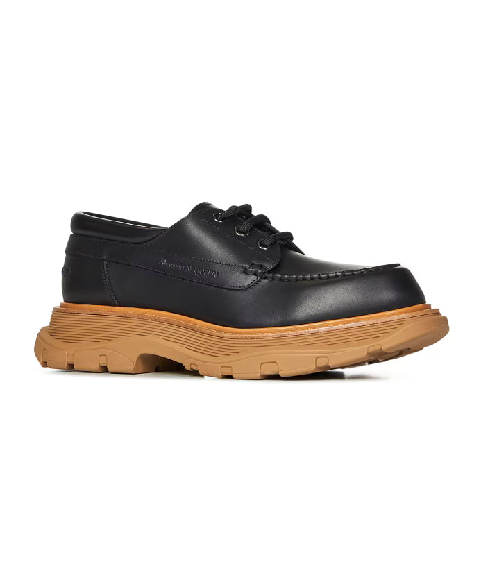Black Laced Derby Shoes AW24