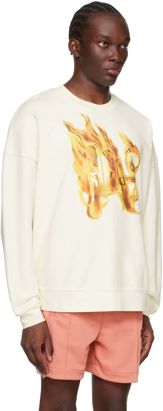 Off-White Burning Monogram Sweatshirt
