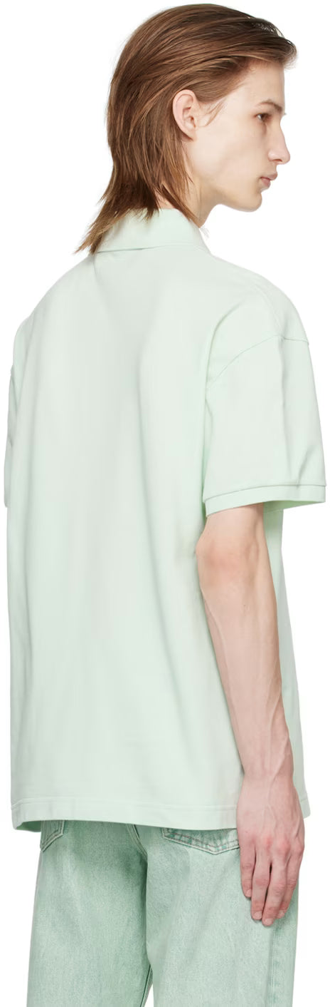 Green Embroidered Polo