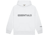 Fear Of God Essentials 3D Silicon Applique SS20 Hoodie White