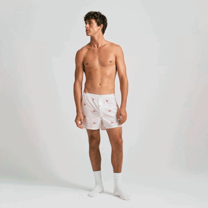 COTTON POPLIN MENS BOXER | CHALK BE MINE