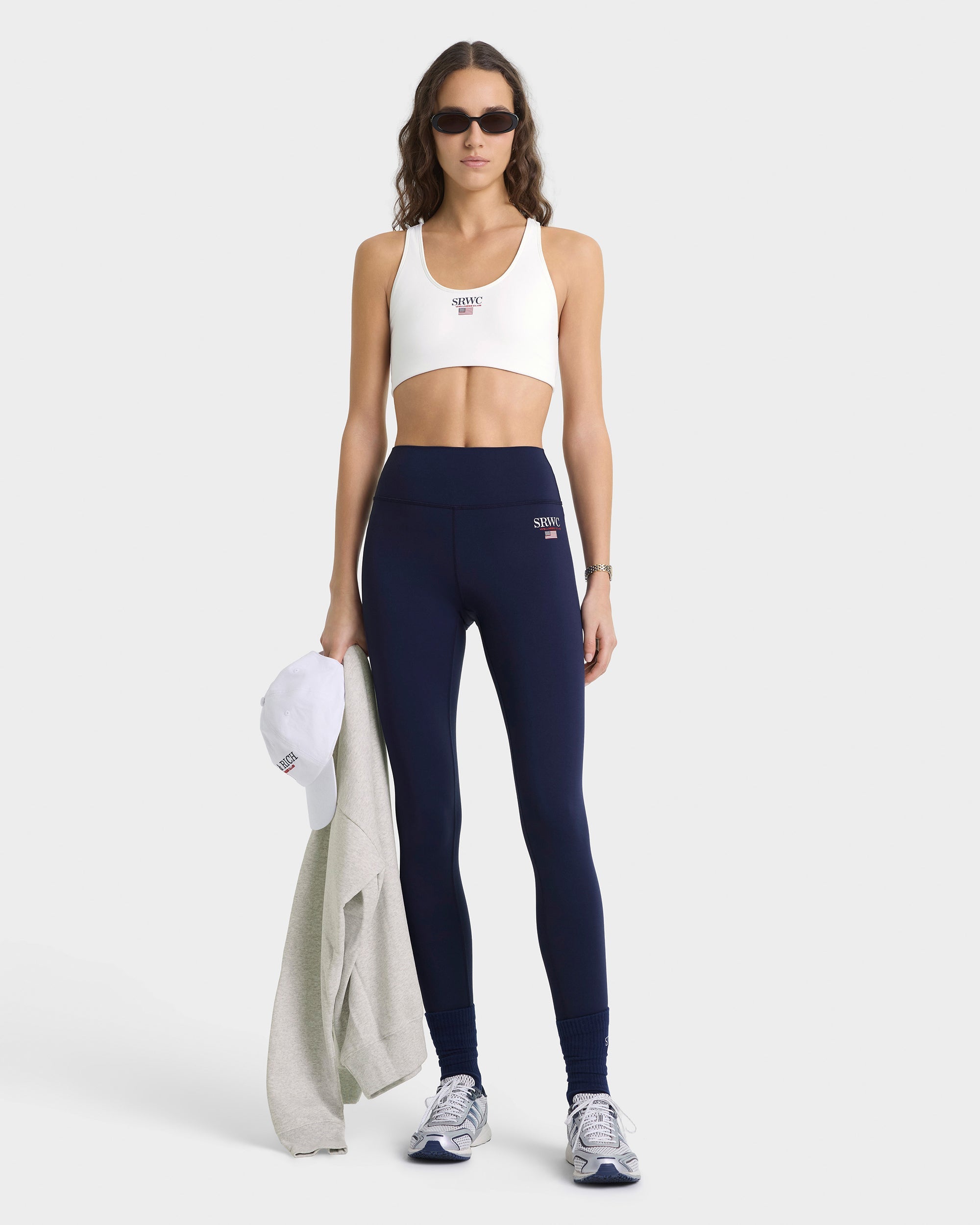 Nautical Sports Bra - White