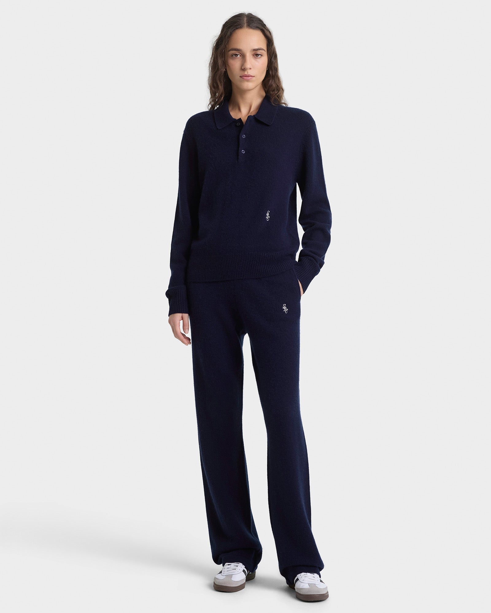 SRC Cashmere Polo - Navy