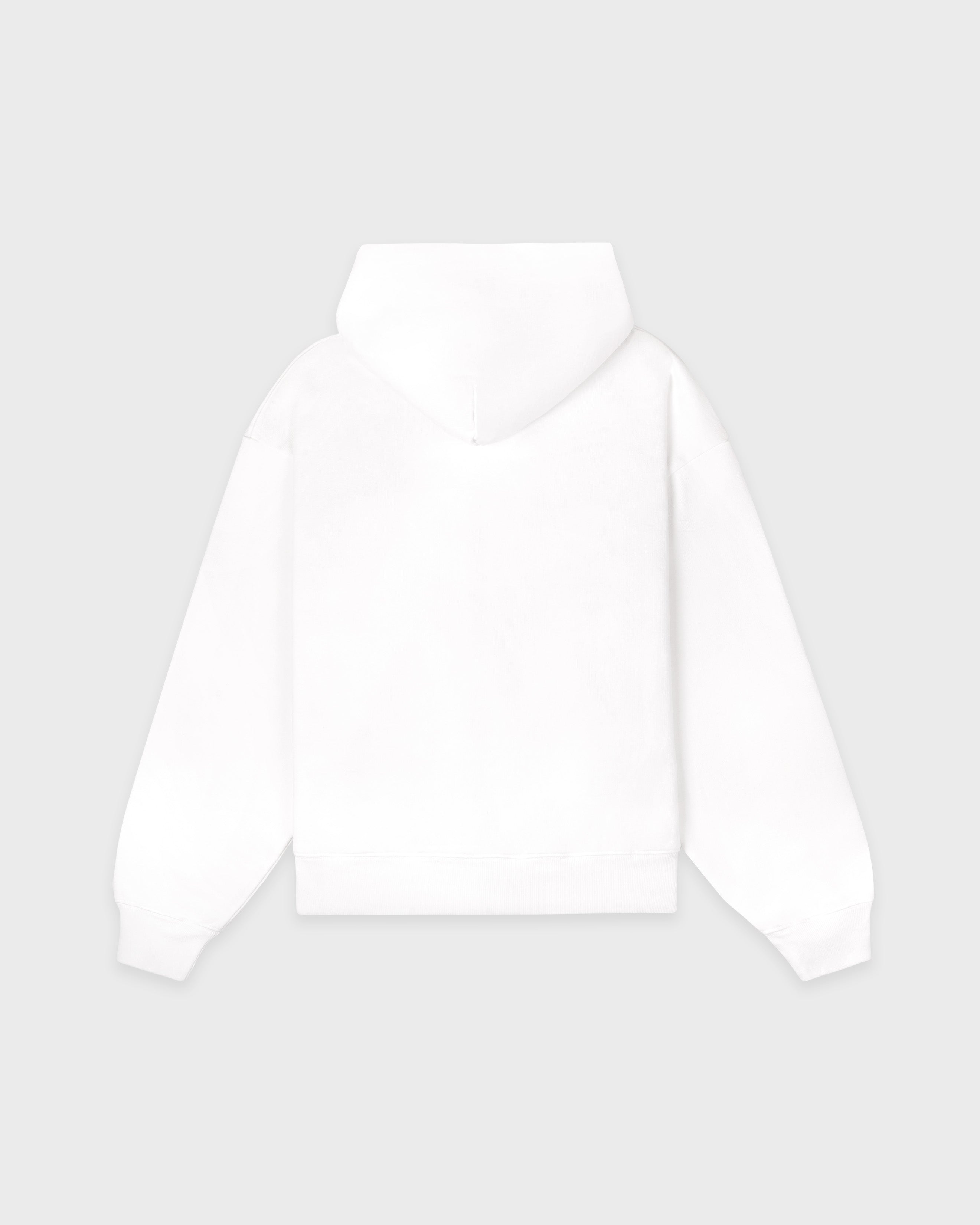 Nautical Embroidered Zip Hoodie - White
