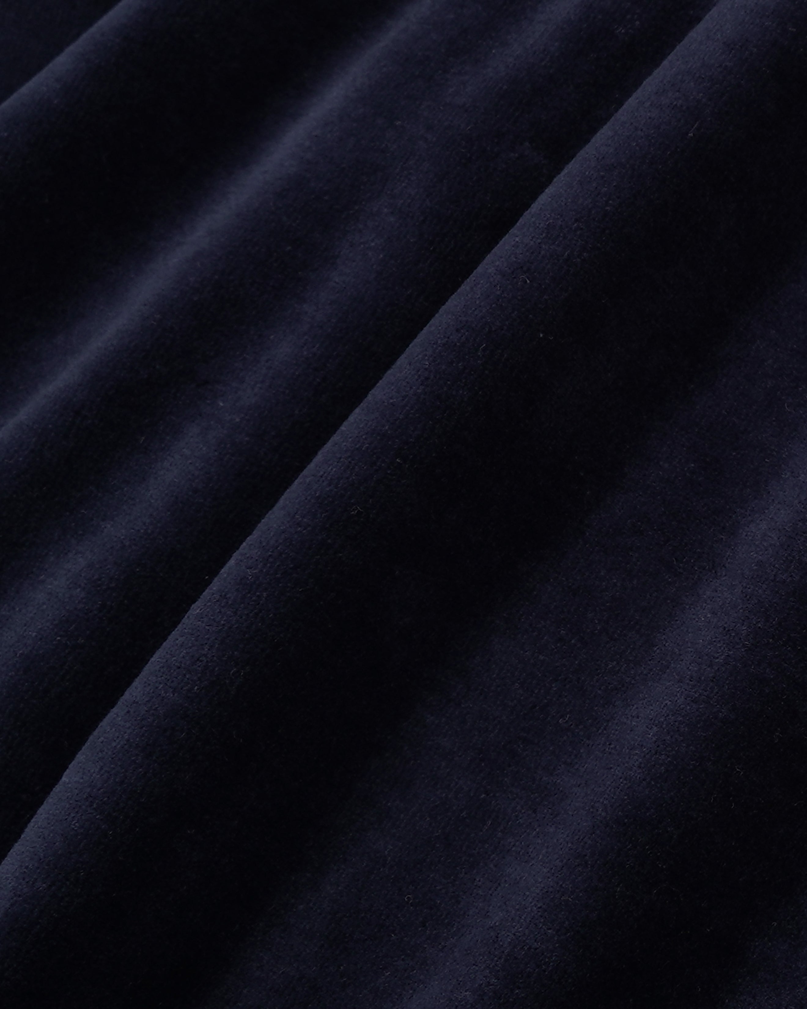 Crown Tennis Elio Velour Track Jacket - Navy/Ecru