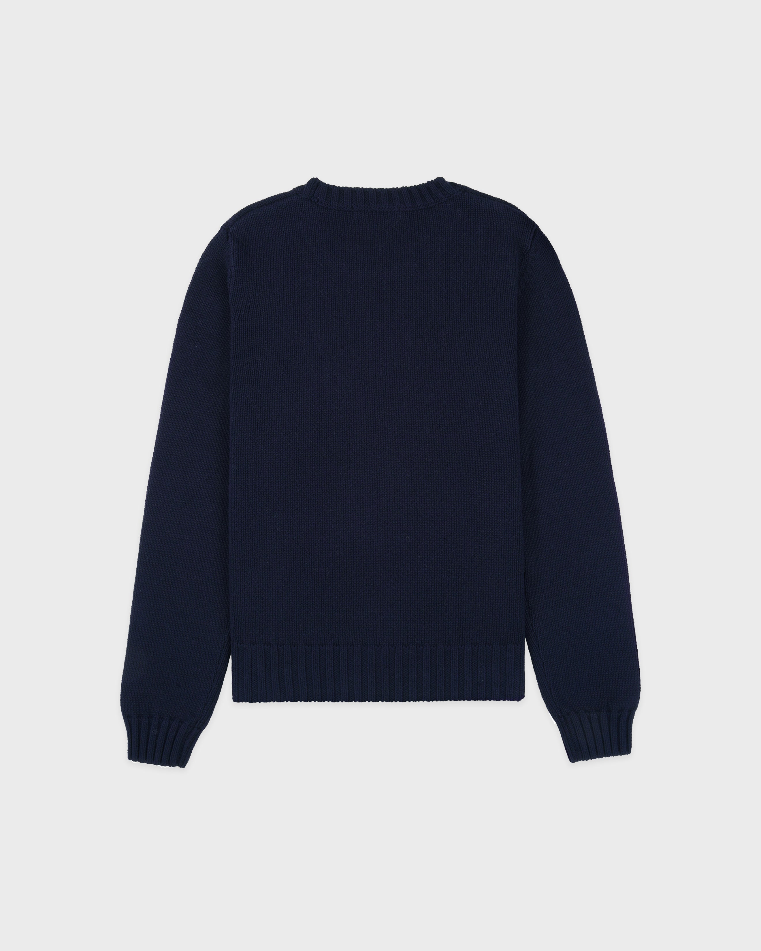 S&R Nautical Knitted Sweater - Navy
