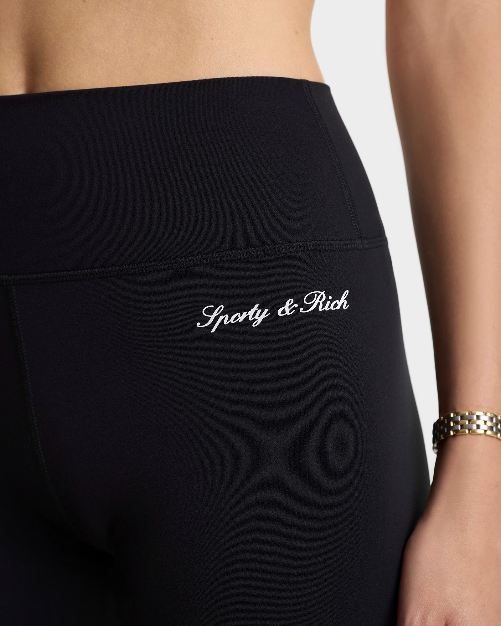 Signature Logo Legging - Black/White