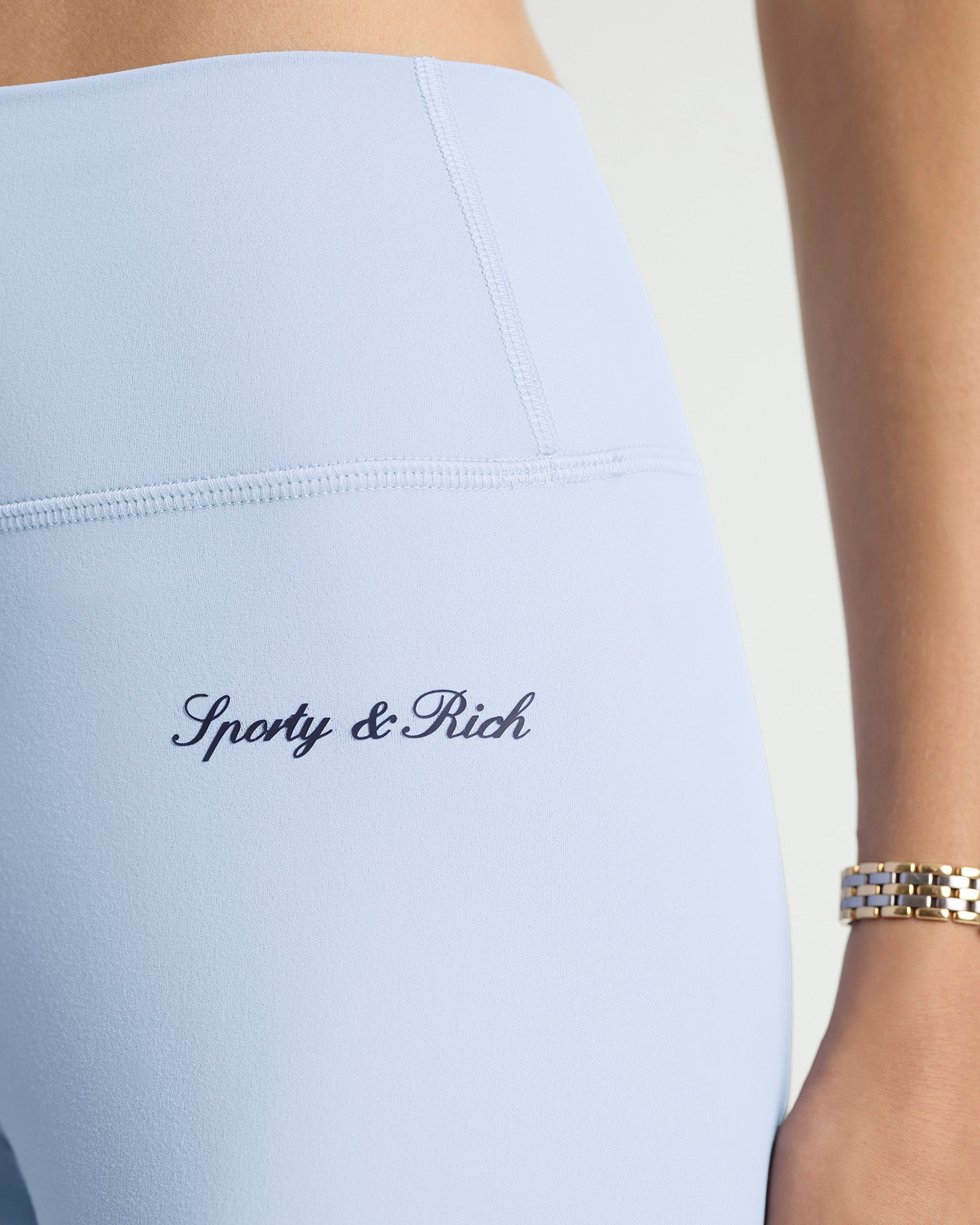 Signature Logo Legging - Faded Blue/Navy