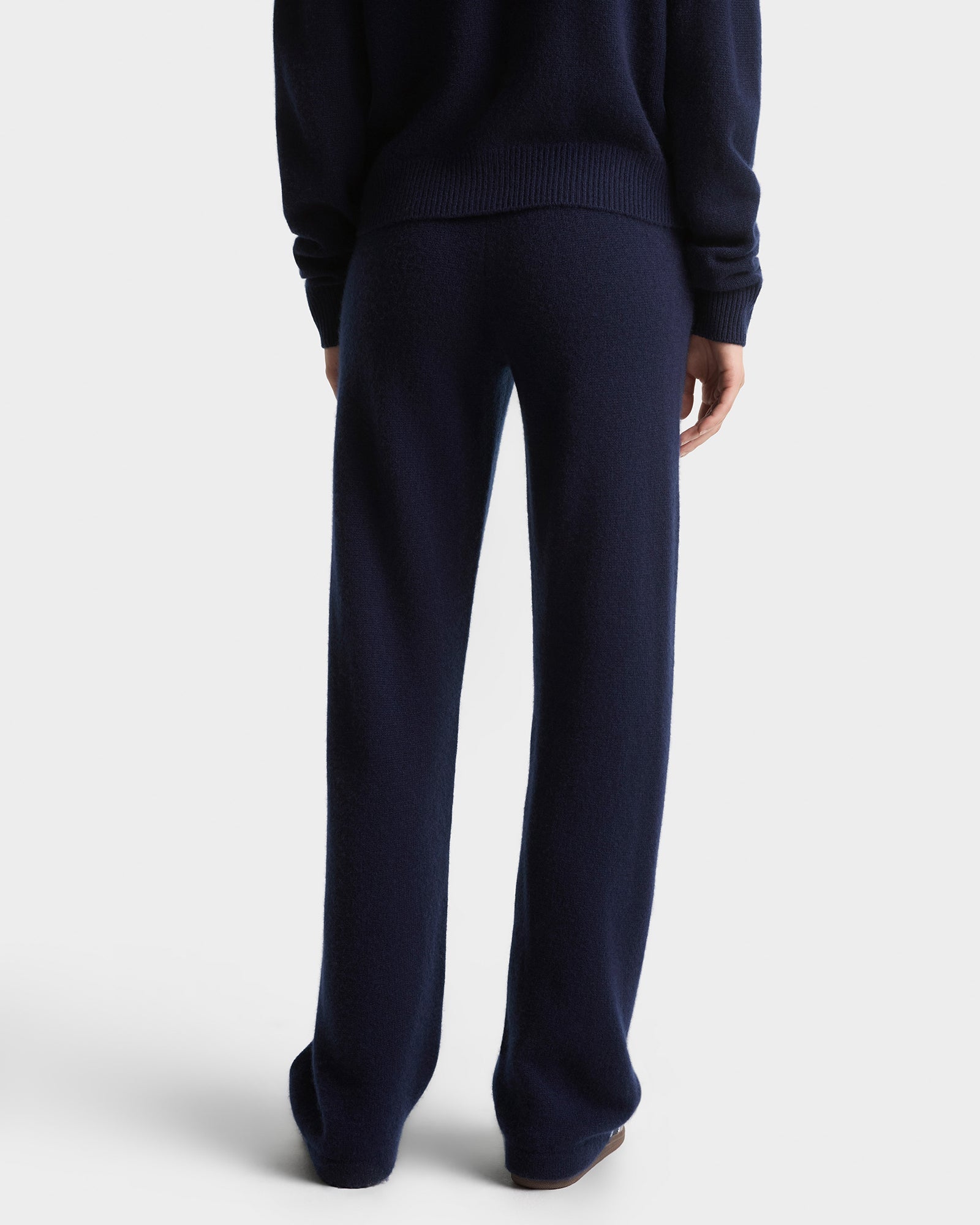 SRC Cashmere Trousers - Navy/White