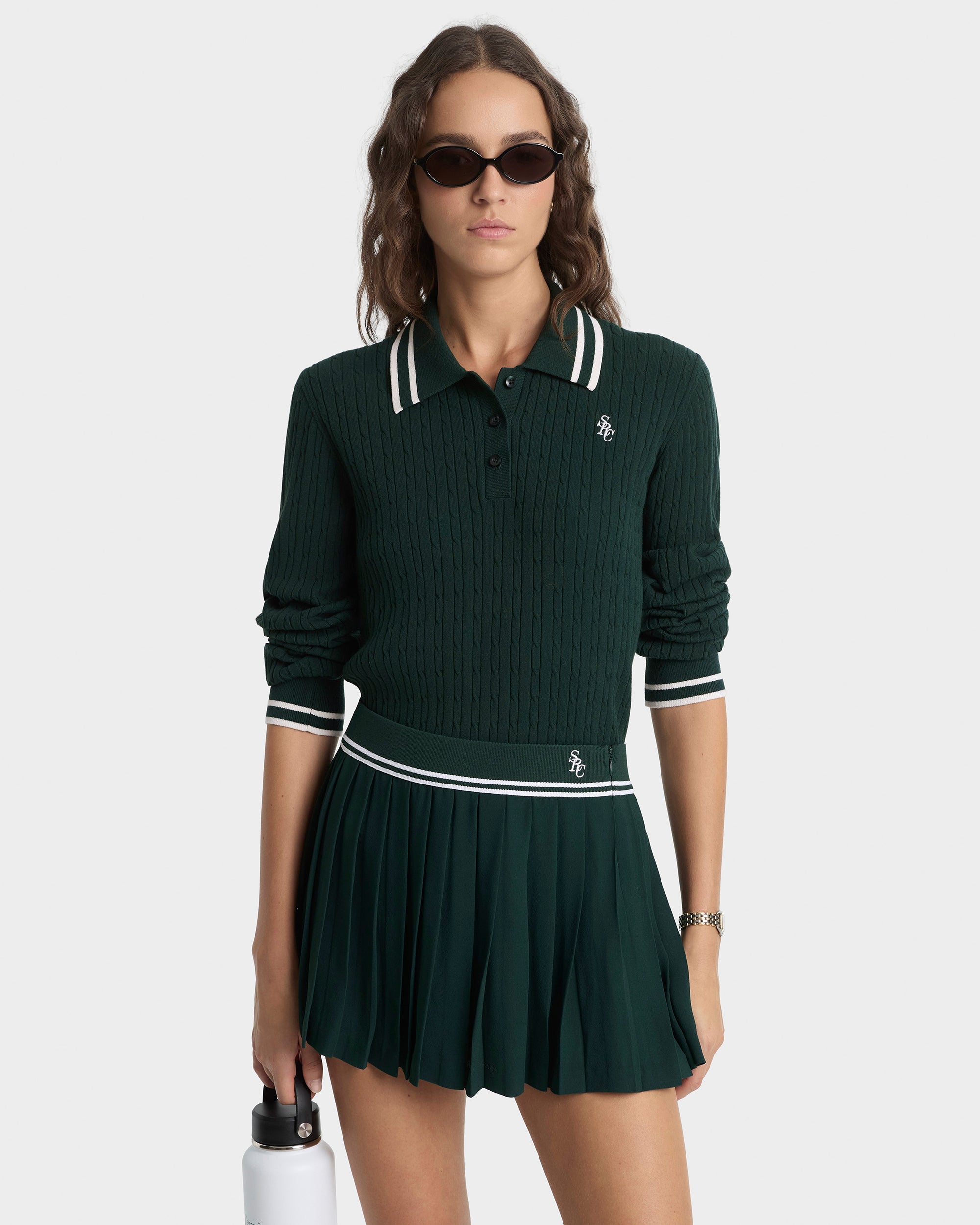 SRC Abigail Skirt - Forest/Ecru