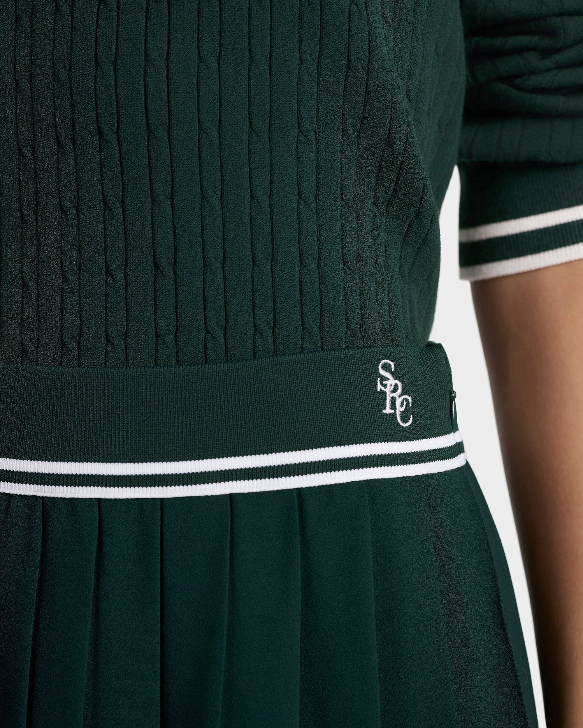 SRC Abigail Skirt - Forest/Ecru