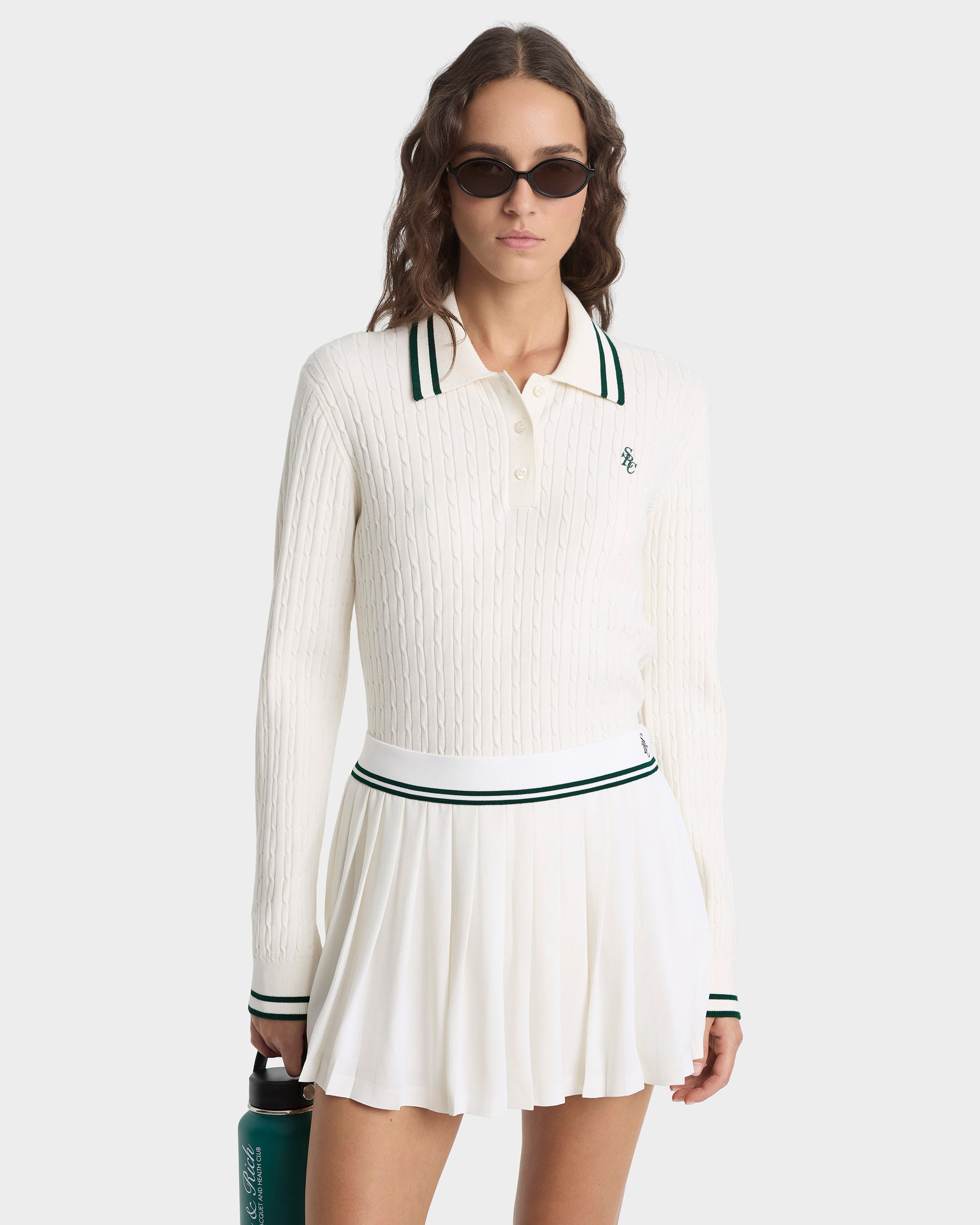 SRC Abigail Skirt - Ecru/Forest