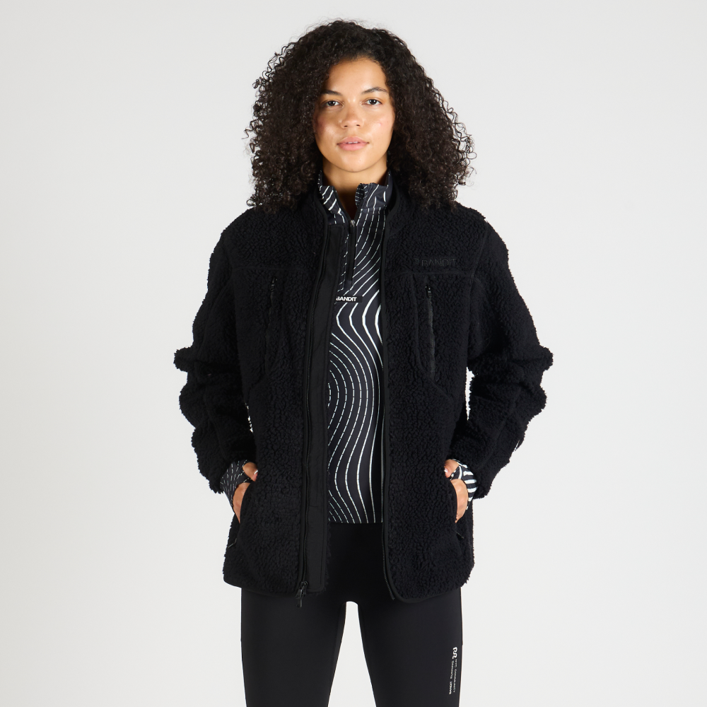 Iceland Fleece Jacket, Unisex - Black
