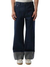 Le De-Nimes Large in Navy/Navy Stripe