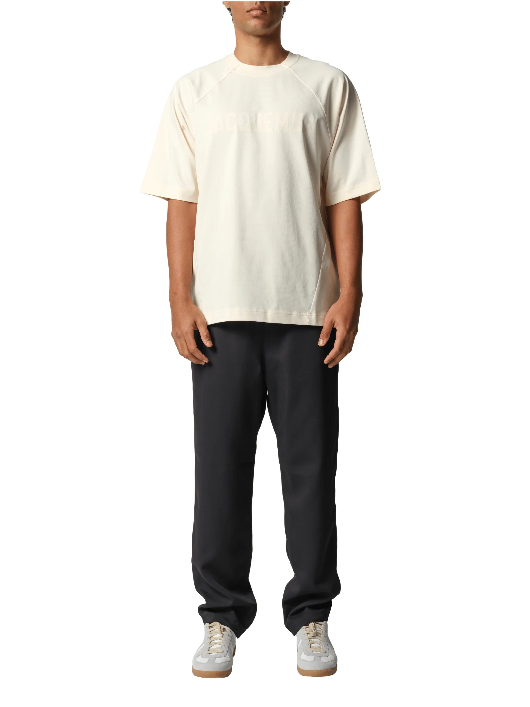 Le T-Shirt Typo in Light Beige