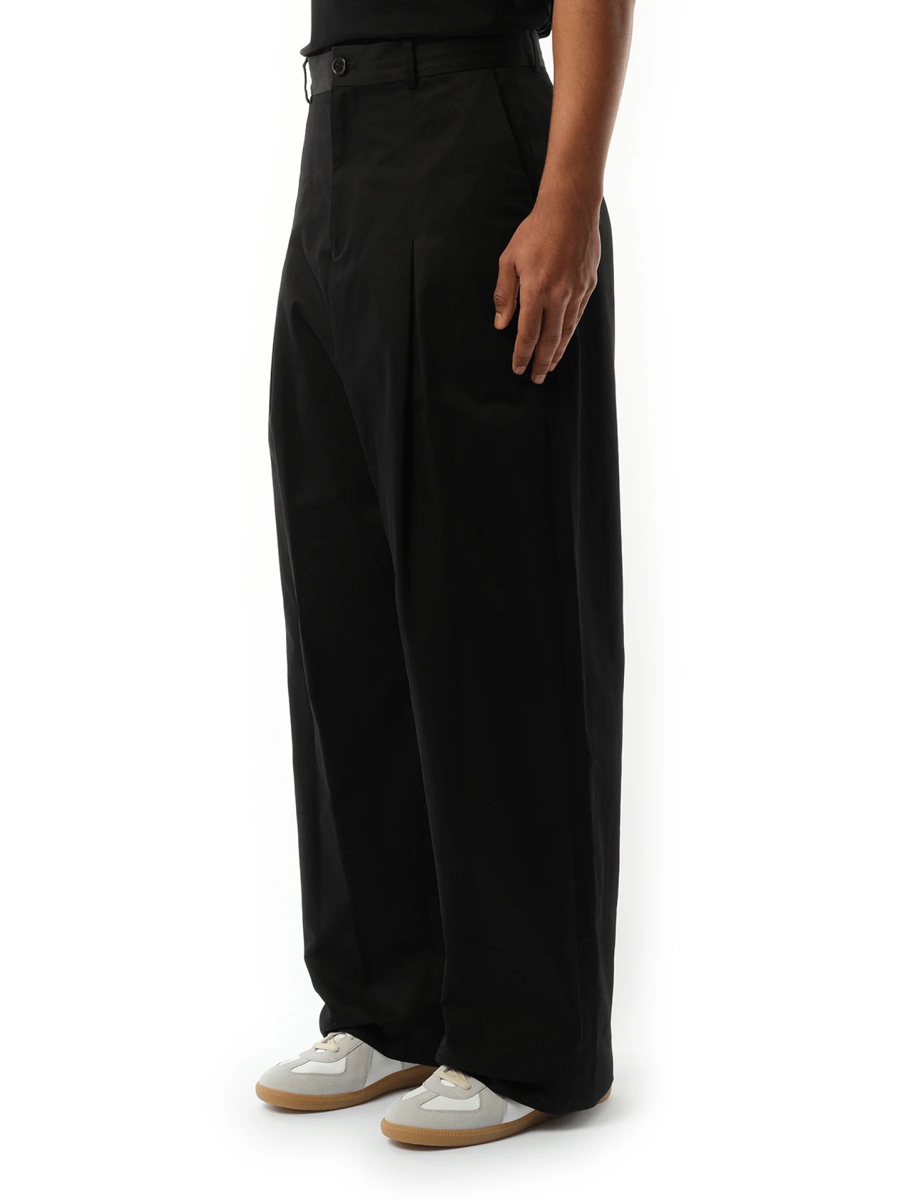 Low Crotch Trouser in Black