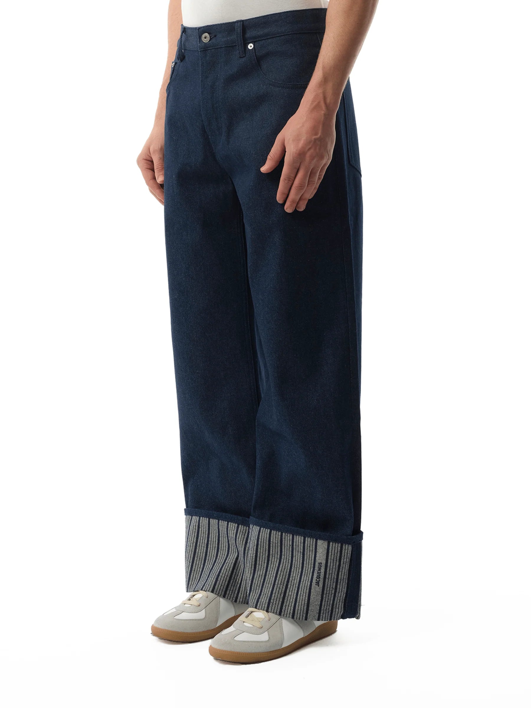 Le De-Nimes Large in Navy/Navy Stripe