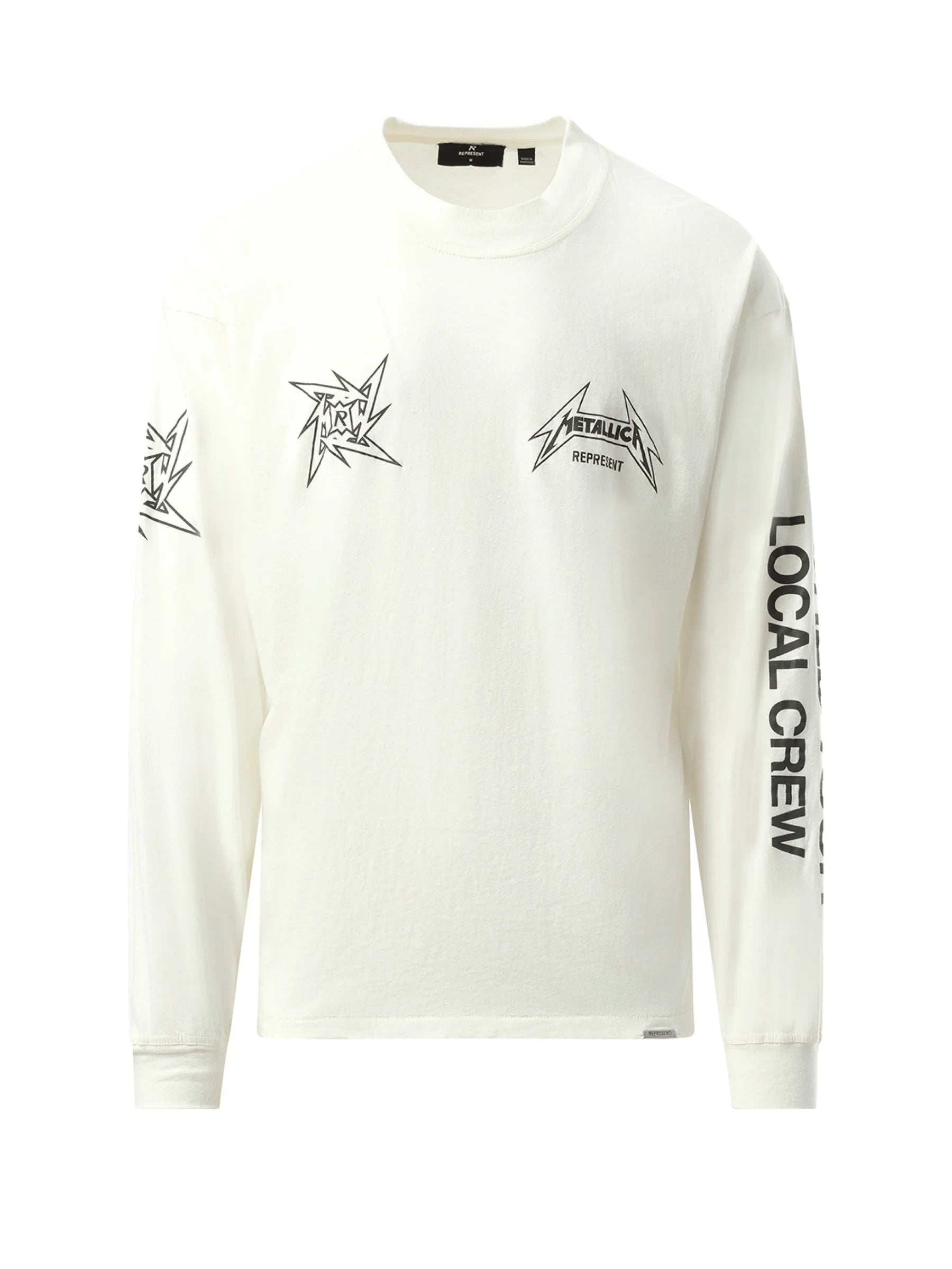 Metallica 40 Year Anniversary Long Sleeve T-Shirt in Flat White