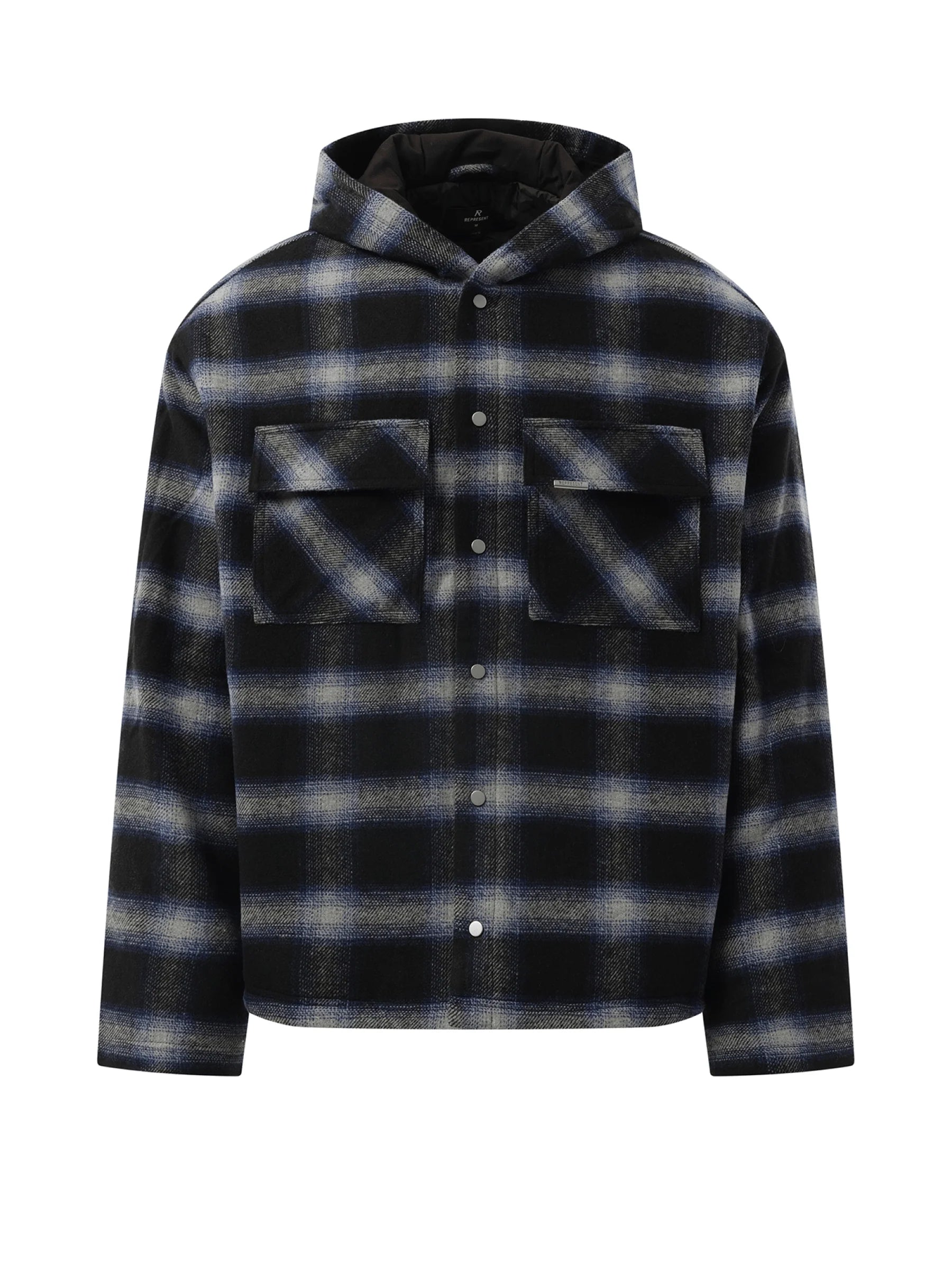 Hooded Overshirt in Midnight Navy