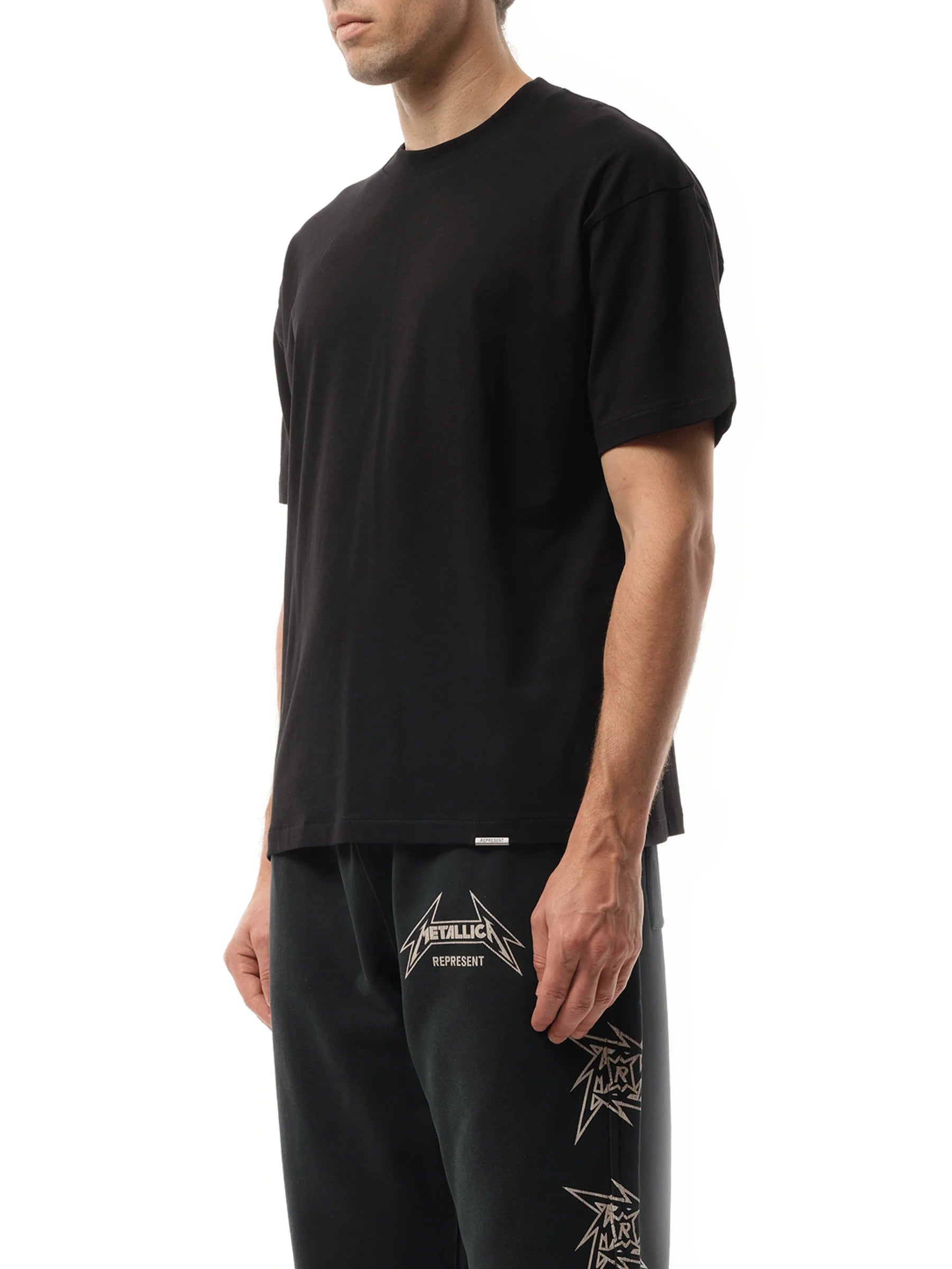Initial Oversized T-Shirt in Black