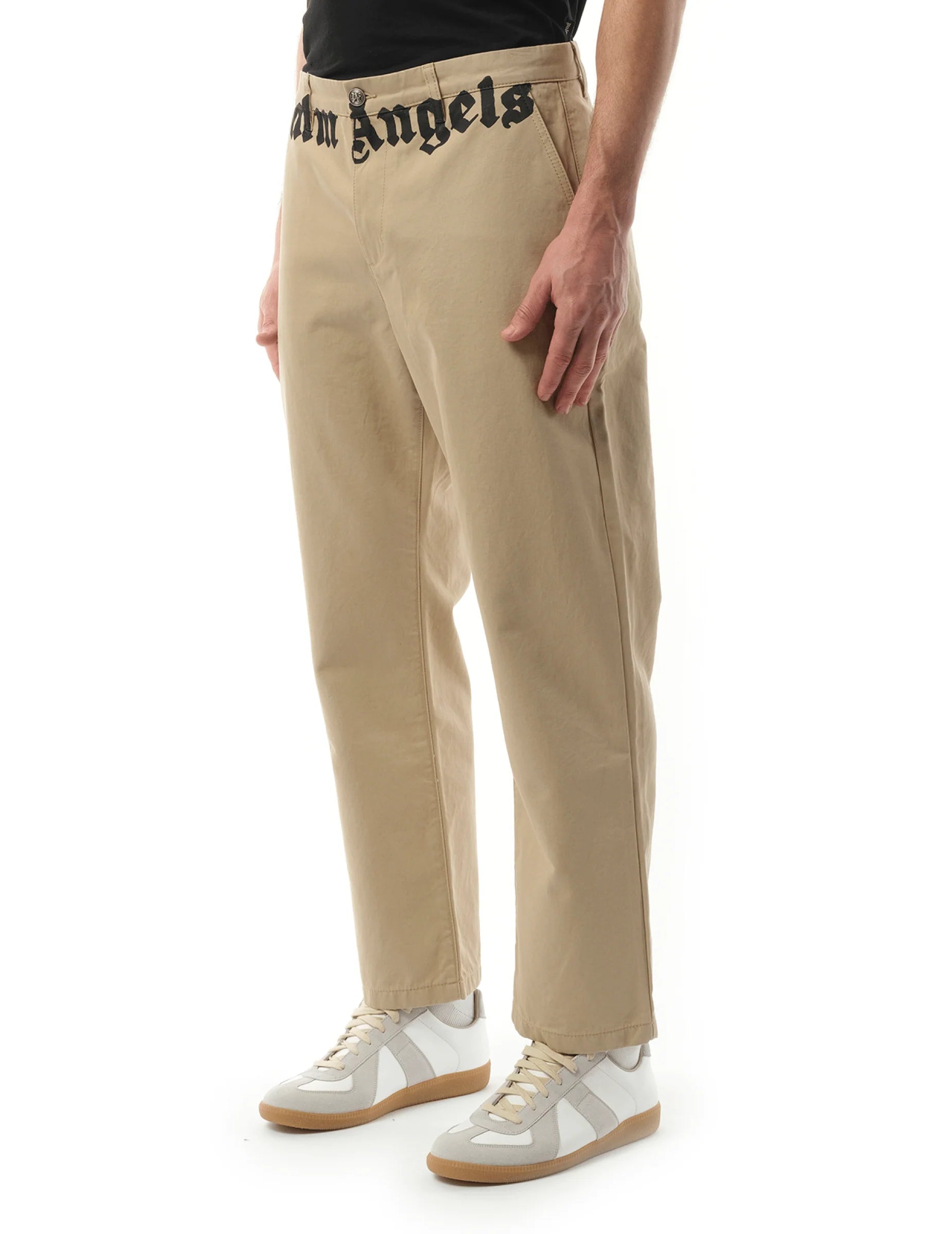 Classic Logo Chino Pants in Hazelnut/Off White