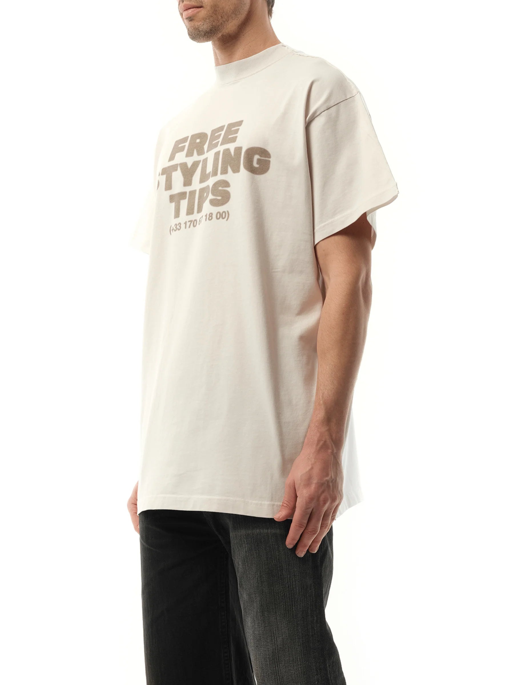Hotline Double Front T-Shirt in White