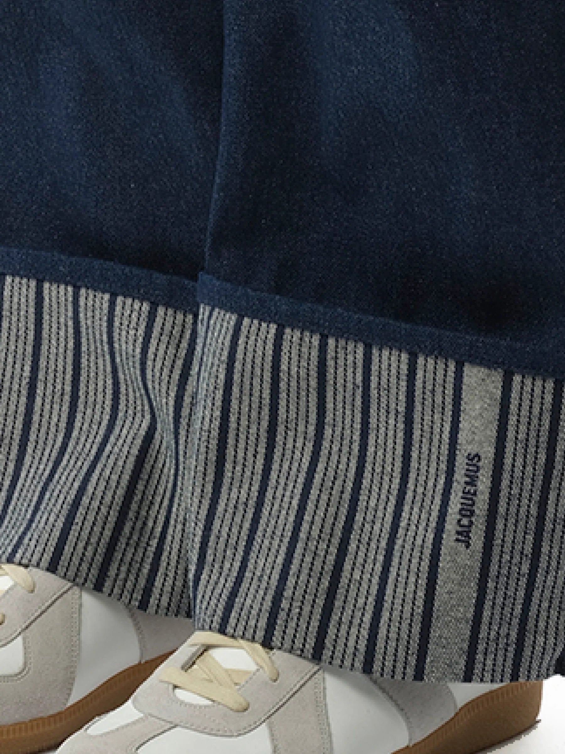 Le De-Nimes Large in Navy/Navy Stripe