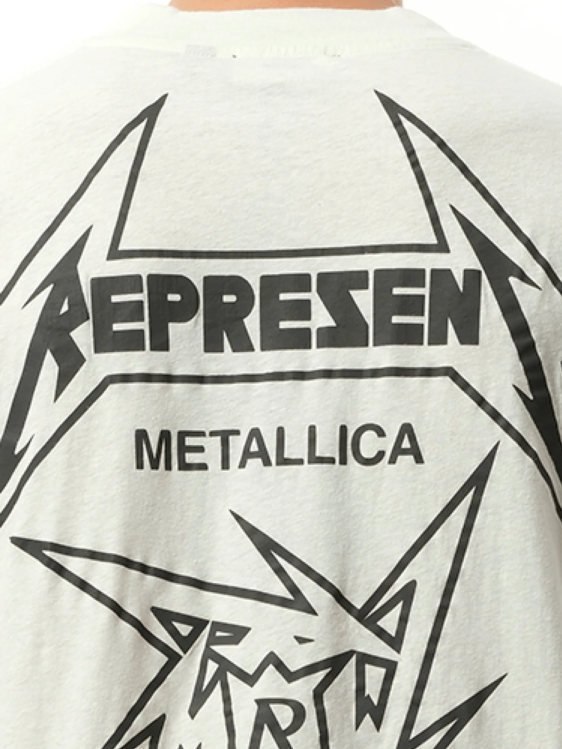 Metallica 40 Year Anniversary Long Sleeve T-Shirt in Flat White